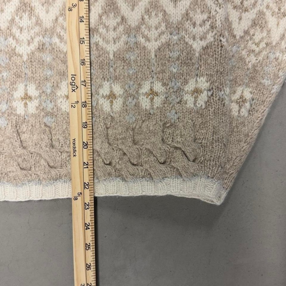 Vintage 90s women's pattern cardigan sweater - Picture 5 of 6